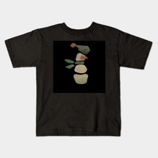 Sea Glass Snowman Kids T-Shirt